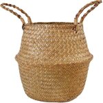 Panier en osier dalgues ? pot de fleur suspendu panier de rangement panier de pique - nique 34 * 40 * ...