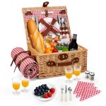 Panier pique - nique en osier pour 4 personnes rose panier de pique nique avec compartiment isotherme ... Panier pique - nique en osier pour 4 personnes rose panier de pique nique avec compartiment isotherme ...