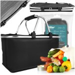 Panier � provisions - sillar - 25l - sac de courses noir