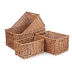 Panier de rangement petit panier de rangement en osier ouvert � double cuisson � la vapeur