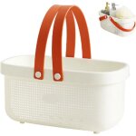 Paniers de rangement de salle de bain avec poigne douche plastique caddy plastique caddy non glisser ...