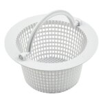 Panier skimmer piscine standard 16 cm ? pr�filtre r�sistant au chlore avec poign�e pratique label