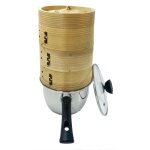 Panier vapeur 3 niveaux en bambou naturel avec couvercle 14cm - lot avec casserole ou seul lot panier ...