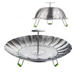 Panier à vapeur extensible en acier inoxydable ? idéal pour cuire des légumes adaptable à toutes les ... Panier à vapeur extensible en acier inoxydable ? idéal pour cuire des légumes adaptable à toutes les ...