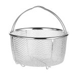 Panier vapeur inoxydable - 1 pi�ce 20cm poign�e - convient pour l�gumes autocuiseur �tiquette