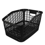 Panier vélo arrière plastique fixation porte bagage vis rail optimiz Panier vélo arrière plastique fixation porte bagage vis rail optimiz