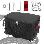 Panier de vlo arrire pliable en mtal avec sac de transport amovible et tanche accessoires de vlo ...