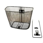 Panier vélo avant acier maille plastifie city fixation pivot fourche et roue sélection cgn cycle Panier vélo avant acier maille plastifie city fixation pivot fourche et roue sélection cgn cycle