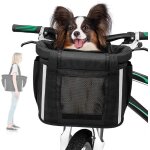 Panier de vélo avant pour chien - amovible - panier de vélo pour femme - panier pour chien - avec ceinture ... Panier de vélo avant pour chien - amovible - panier de vélo pour femme - panier pour chien - avec ceinture ...