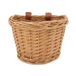 Panier  vlo en osier naturel grand modle