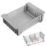 Panier de vidange rtractable pour vier en acier inoxydable gouttoir  vaisselle gouttoir  lgumes ...