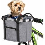Panier de vlo pliant petit sac de transport pour chien de chat panier de guidon panier de vlo pliable ...