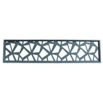 Panneau alu pour cloture decor polygones - l: 176 cm - l: 42. 8 cm - gris anthracite ral 7016