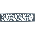 Panneau alu decor feuilles - l: 176 cm - l: 42. 8 cm - gris anthracite ral 7016