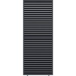 Panneau brise - vue - ombrea - ventelles horizontales mobiles - 1 m - aluminium - anthracite