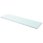 Panneau pour Étagère verre trempé transparent 110x30 cm Épaisseur 8 mm Étagère de maison magasin tablette ... Panneau pour Étagère verre trempé transparent 110x30 cm Épaisseur 8 mm Étagère de maison magasin tablette ...