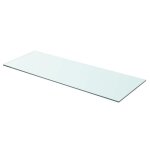 Panneau pour Étagère verre trempé transparent 80x30 cm Épaisseur 8 mm Étagère de maison magasin tablette ... Panneau pour Étagère verre trempé transparent 80x30 cm Épaisseur 8 mm Étagère de maison magasin tablette ...