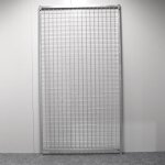 Panneau grillagé premium pour chenil en kit 100 x 184 cm - kenilux gris Panneau grillagé premium pour chenil en kit 100 x 184 cm - kenilux gris