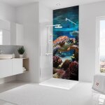 Panneau mural schulte plaque dessai revtement pour douche et salle de bain dcodesign photo tortue