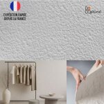 Decopine ? panneaux muraux souples texture pierre blanche naturelle