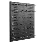 Panneau perfor mural - vevor - 6096x3048 mm - organiseur garage en mtal robuste avec 2 panneaux perfors ...
