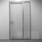 Panneau de porte grillag premium pour chenil en kit 100 x 184 cm - kenilux gris