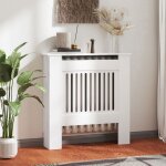 Panneau de radiateur avec des lattes horizontales couvercle blanc pour radiateur panneau d�coratif chauffant ...