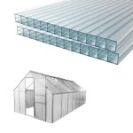 Panneau pour serre polycarbonate 6 mm 147 cm (serre 12. 25 m) translucide