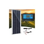 Panneau solaire 300w 12v kit avec rgulateur de charge 60a idal pour camping - car jardin et extrieur ...
