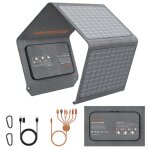 Panneau solaire pliable 40w 19v chargeur solaire portable avec ip67 sorties usb et dc pour iphone ipad ...