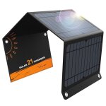 Panneau solaire pliable avec chargeur portable compatible avec de nombreux appareils idal pour les voyages ...