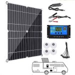 Panneau solaire souple 200w 12v panneaux solaires monocristallins avec 10 - 100a contrleur de courant ...