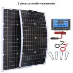 Panneau solaire - woodours - kit panneaux solaires 2000w 12v onduleur 4000w 110 / 220v syst�me complet ...