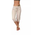 Pantacourt femme casual sport confortable - abricot