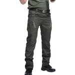 Pantalon cargo homme multipoches zipp� mince pantalon combat travail imperm�able pantalon militaire tactique ...