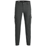 Pantalon cargo - jack & jones - paul flake akm 542 - gris fonc� - taille standard - homme