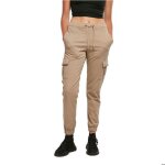 Pantalon cargo - urban classics - femme - taille haute - confortable - beige