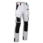 Pantalon cellule stretch bicolore avec poches genouillères - blanc / gris nuit - t. 50 - lma - 1870 - ... Pantalon cellule stretch bicolore avec poches genouillères - blanc / gris nuit - t. 50 - lma - 1870 - ...