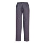 Pantalon de cuisine portwest drawsting - gris