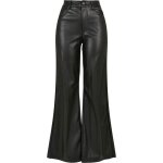 Pantalon femme - urban classics - large - taille haute - cuir synthtique - 5 poches