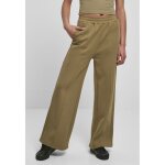 Pantalon femme - urban classics - pin tuck - vert olive - grande taille - coupe droite