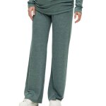 Pantalon fluide de grossesse vert femme mamalicious carine