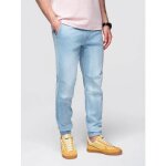 Pantalon jogger en jean - ombre - pour homme - bleu clair