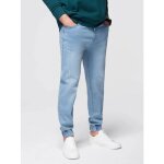 Pantalon jogger en jean - ombre - pour homme - bleu clair
