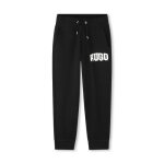 Pantalon de jogging molletonn� noir hugo pour enfant