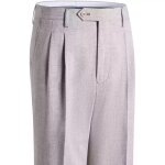 Pantalon lin homme de costume coupe droite respirant casual pantalon pliss� l�ger couleur unie confortable ...