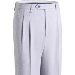 Pantalon lin homme de costume coupe droite respirant casual pantalon plissé léger couleur unie confortable ... Pantalon lin homme de costume coupe droite respirant casual pantalon plissé léger couleur unie confortable ...