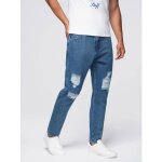 Pantalon long en jean carrot fit - ombre - pour homme - bleu