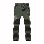 Pantalon randonne homme convertible impermable schage rapide lger respirant avec ceinture - vert ...