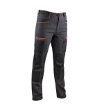 Pantalon de travail bicolore stretch pour femme lma charlotte - gris foncé / noir Pantalon de travail bicolore stretch pour femme lma charlotte - gris foncé / noir